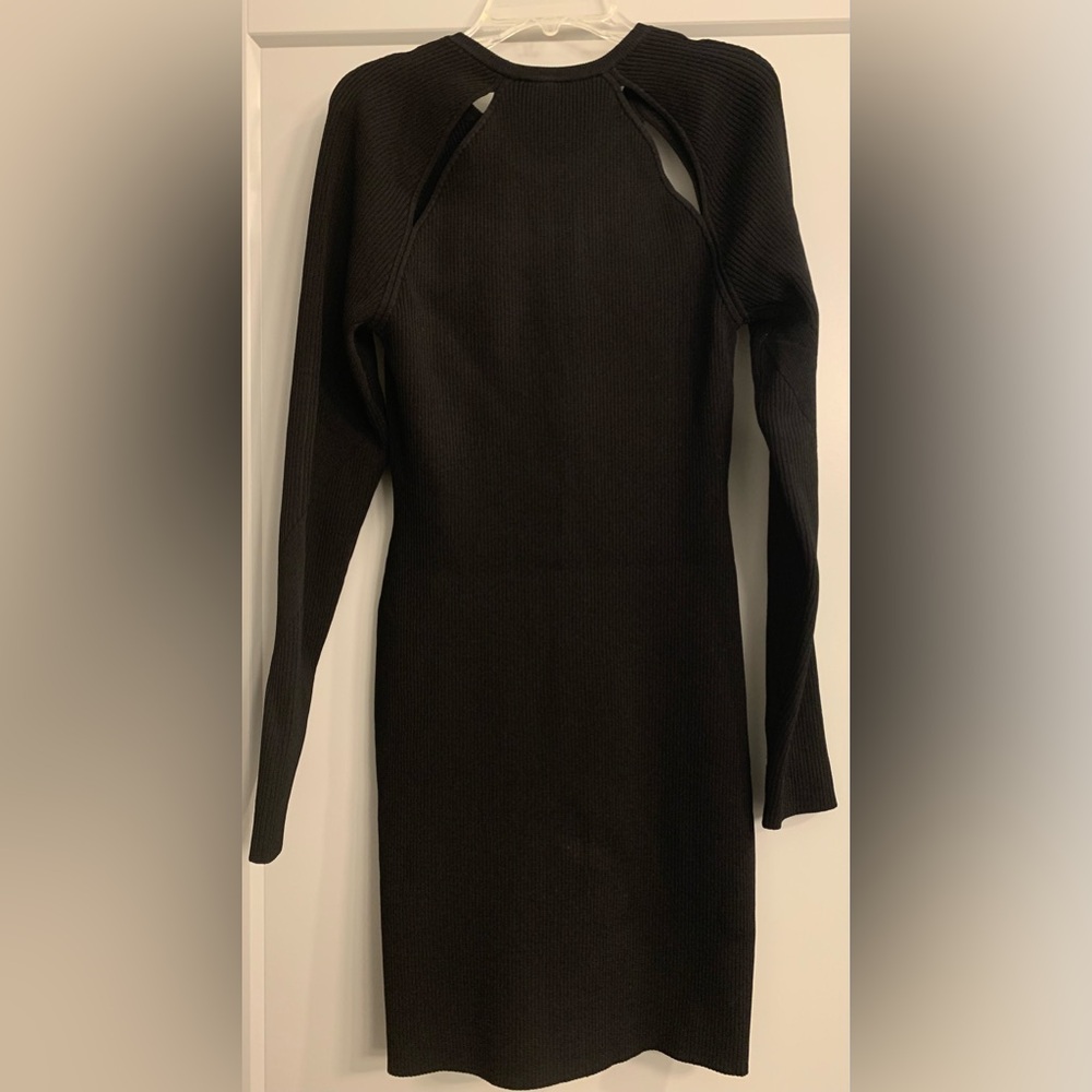 Rag & Bone Black Ribbed Asher Mini Dress size Large NWOT - Picture 7 of 16